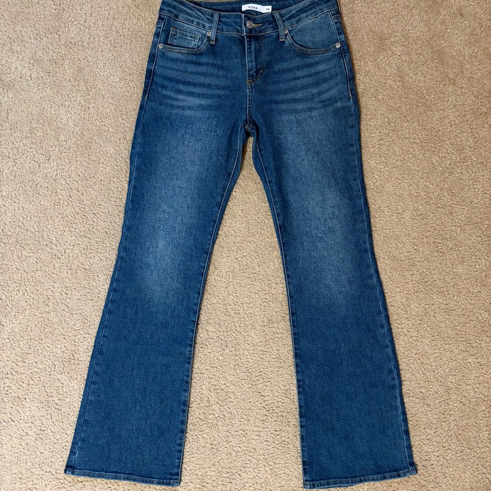 Ellie Dark Blue Flare Jeans as 7/28